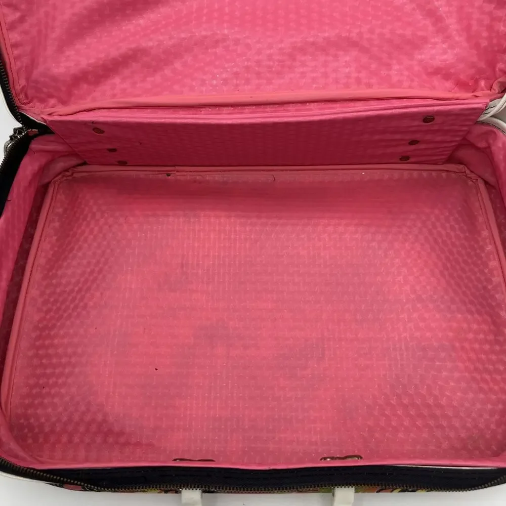 Vintage Colorful Geometric Groovy Suitcase 1960-70s MCM